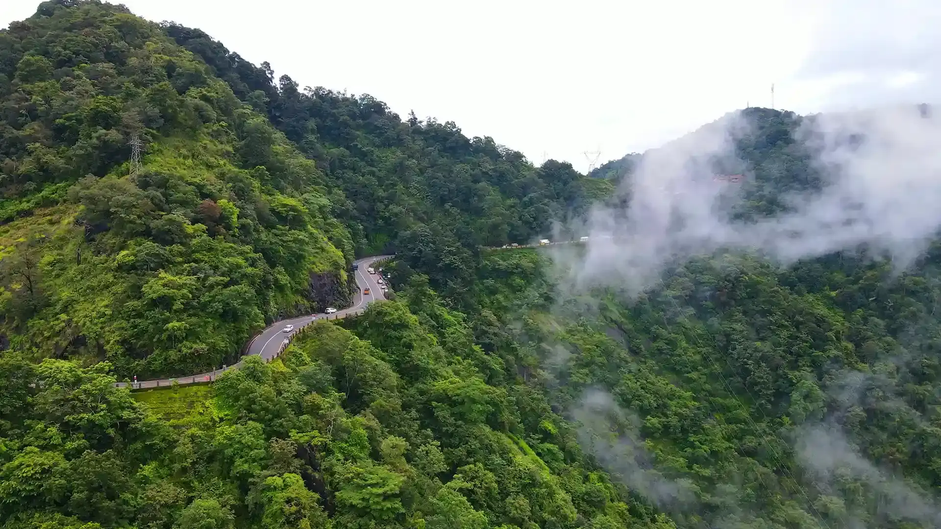 Scenic road through Wayanad